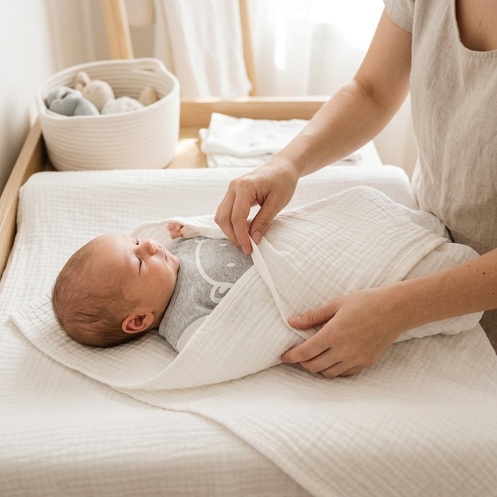 How to Swaddle a Baby: Step-by-Step Technique and Safety Guide Mimou Babywear