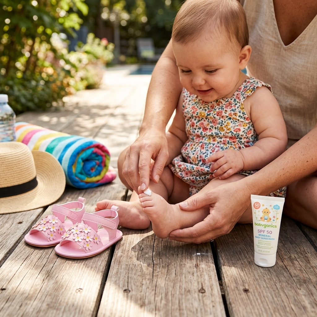 Baby Sunscreen: What to Use, When to Start, and How to Apply Correctly Mimou Babywear