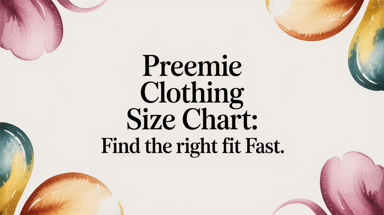 Preemie Clothing Size Chart: A Gentle Guide for Your Little One - Mimou Babywear