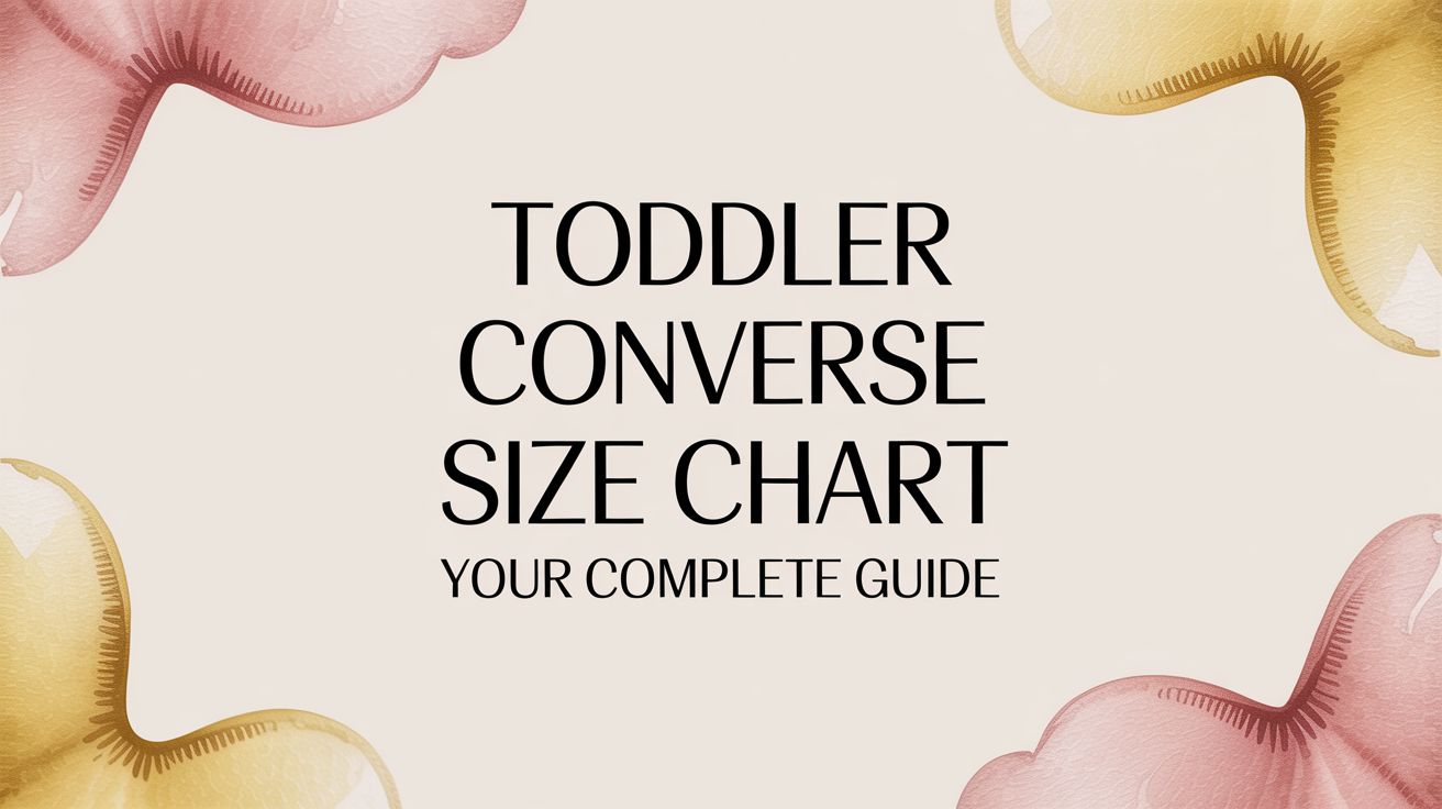 Your Complete Guide to the Toddler Converse Size Chart - Mimou Babywear