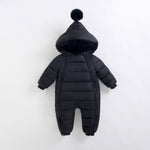 Winter Thick Baby Jumpsuit – Hooded Outdoor Romper for Toddlers | Mimou    Mimou Babywear