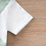 2 - Piece Panda Baby Outfit – Summer Short - Sleeve Romper & Suspender Set (0 - 18M) - Mimou Babywear