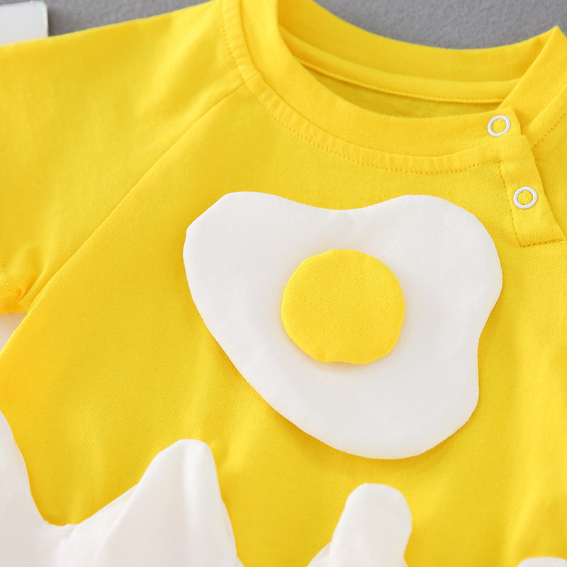 Summer Egg Yolk Baby Romper | Mimou    Mimou Babywear