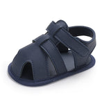 Summer Baby Sandals – Soft Cotton Non-Slip Shoes for Boys 0–1 Year | Mimou   Dark Blue / 13CM Mimou Babywear