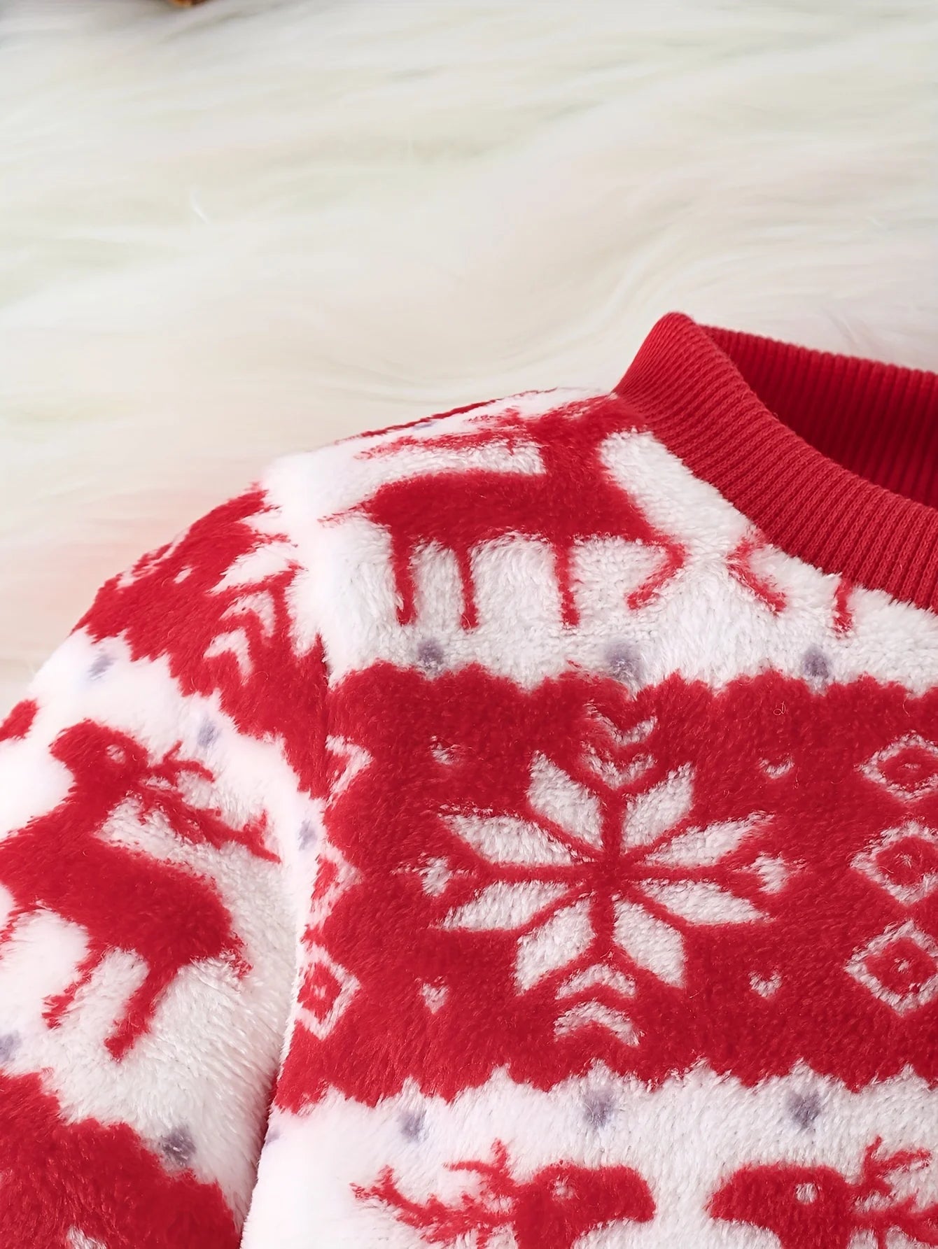 3-Piece Flannel Baby Winter Set – Cozy Christmas Outfit (6-36M)    Mimou Babywear