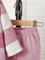 3-Piece Pink Plaid Baby Girl Outfit – Autumn Streetwear Set (6-36M)    Mimou Babywear