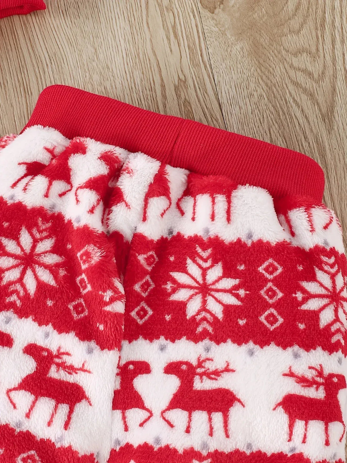 3 - Piece Flannel Baby Winter Set – Cozy Christmas Outfit (6 - 36M) - Mimou Babywear