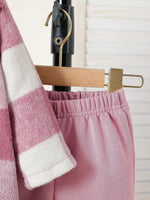 3 - Piece Pink Plaid Baby Girl Outfit – Autumn Streetwear Set (6 - 36M) - Mimou Babywear