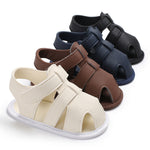 Summer Baby Sandals – Soft Cotton Non-Slip Shoes for Boys 0–1 Year | Mimou    Mimou Babywear