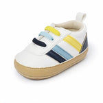 Soft PU Baby Step Shoes – Anti-Slip Indoor Shoes for Boys & Girls   White / 13cm Mimou Babywear