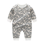 Pure Cotton Long-Sleeve Baby Jumpsuit – Soft Boneless Onesie for Boys & Girls    Mimou Babywear