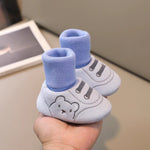 Baby Cotton Booties with Socks – Warm Anti-Slip Shoes for 0–1 Year | Mimou    Mimou Babywear