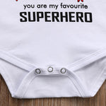 Superhero Cartoon Baby Romper – 100% Cotton Short Sleeve Jumpsuit | Mimou    Mimou Babywear