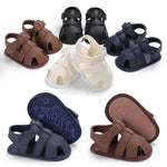 Summer Baby Sandals – Soft Cotton Non-Slip Shoes for Boys 0–1 Year | Mimou    Mimou Babywear