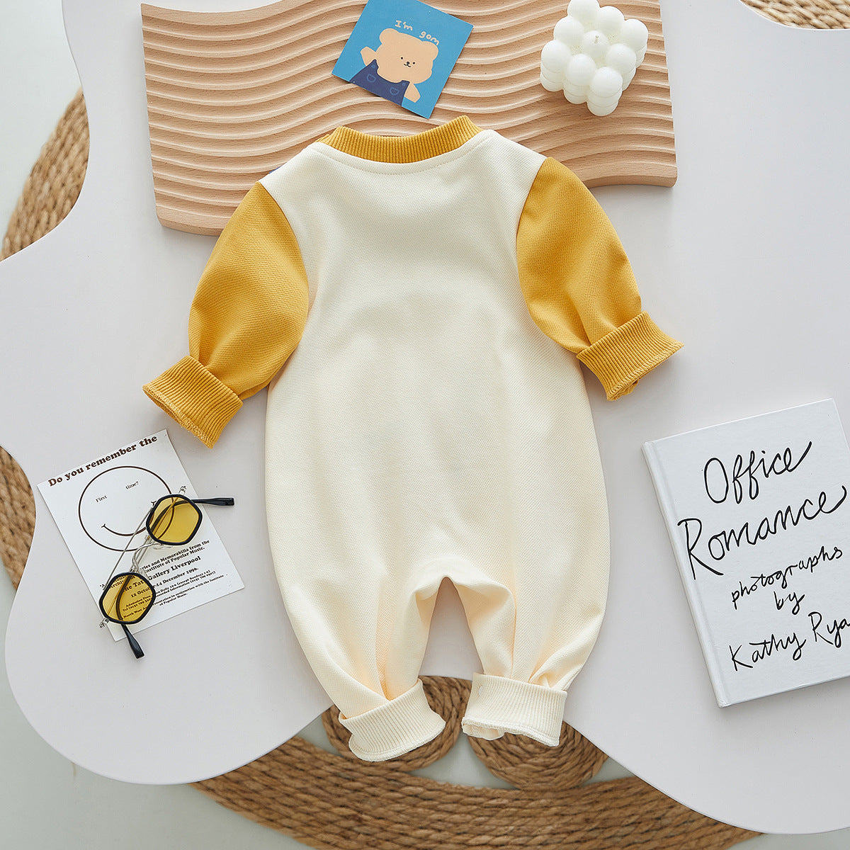 Dinosaur Baby Romper – Long Sleeve Cotton | Mimou    Mimou Babywear