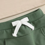 Baby Boy Truck Embroidery 2-Piece Set – Cotton Short Sleeve Top & Elastic Shorts (6-36M)    Mimou Babywear