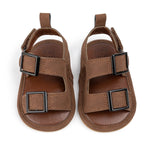 Baby Buckle Sandals with Soft Non-Slip Sole (0–18M)    Mimou Babywear
