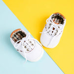 Baby Canvas First Walker Shoes with Soft Non-Slip Sole (0–18 Months)    Mimou Babywear