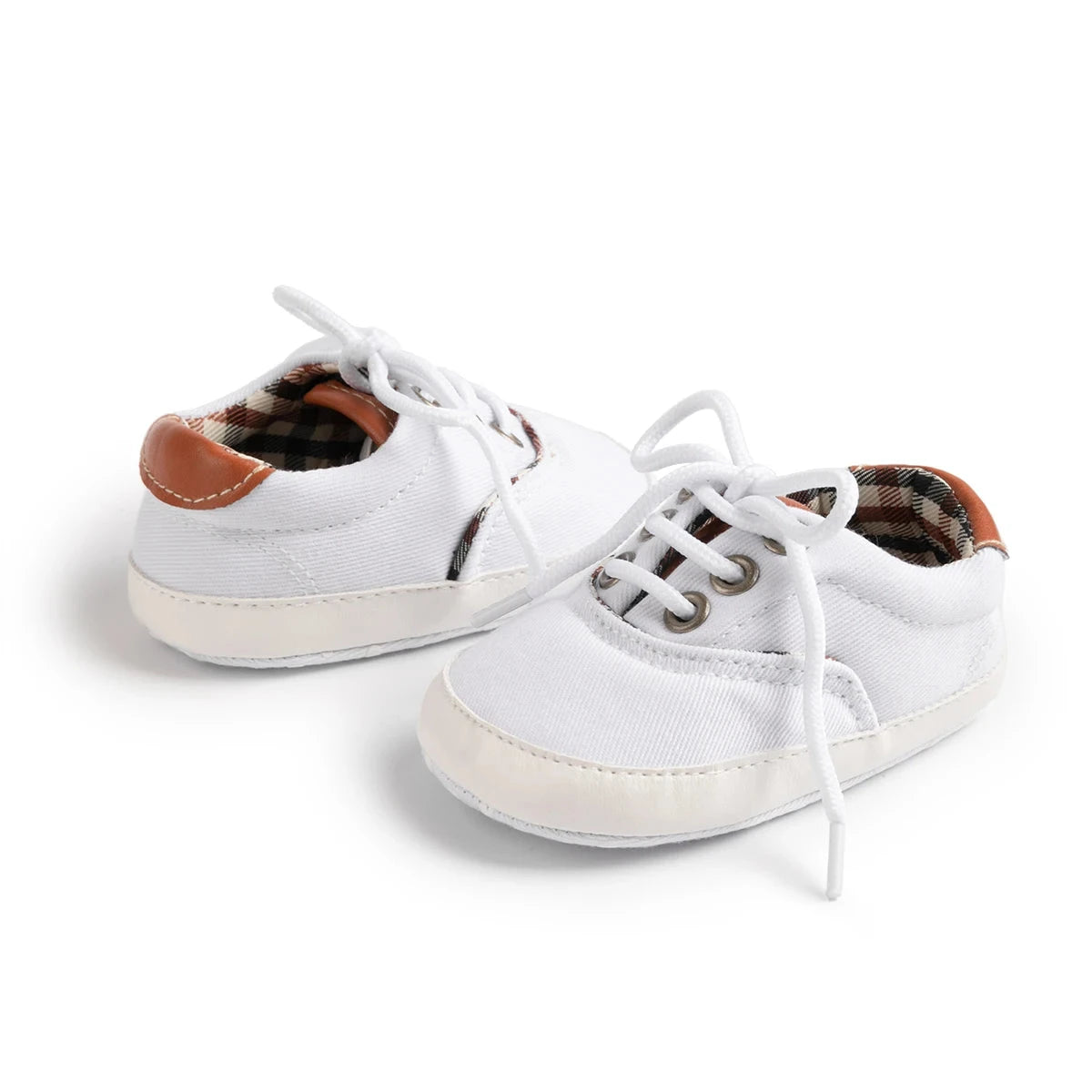Baby Canvas First Walker Shoes with Soft Non-Slip Sole (0–18 Months)    Mimou Babywear