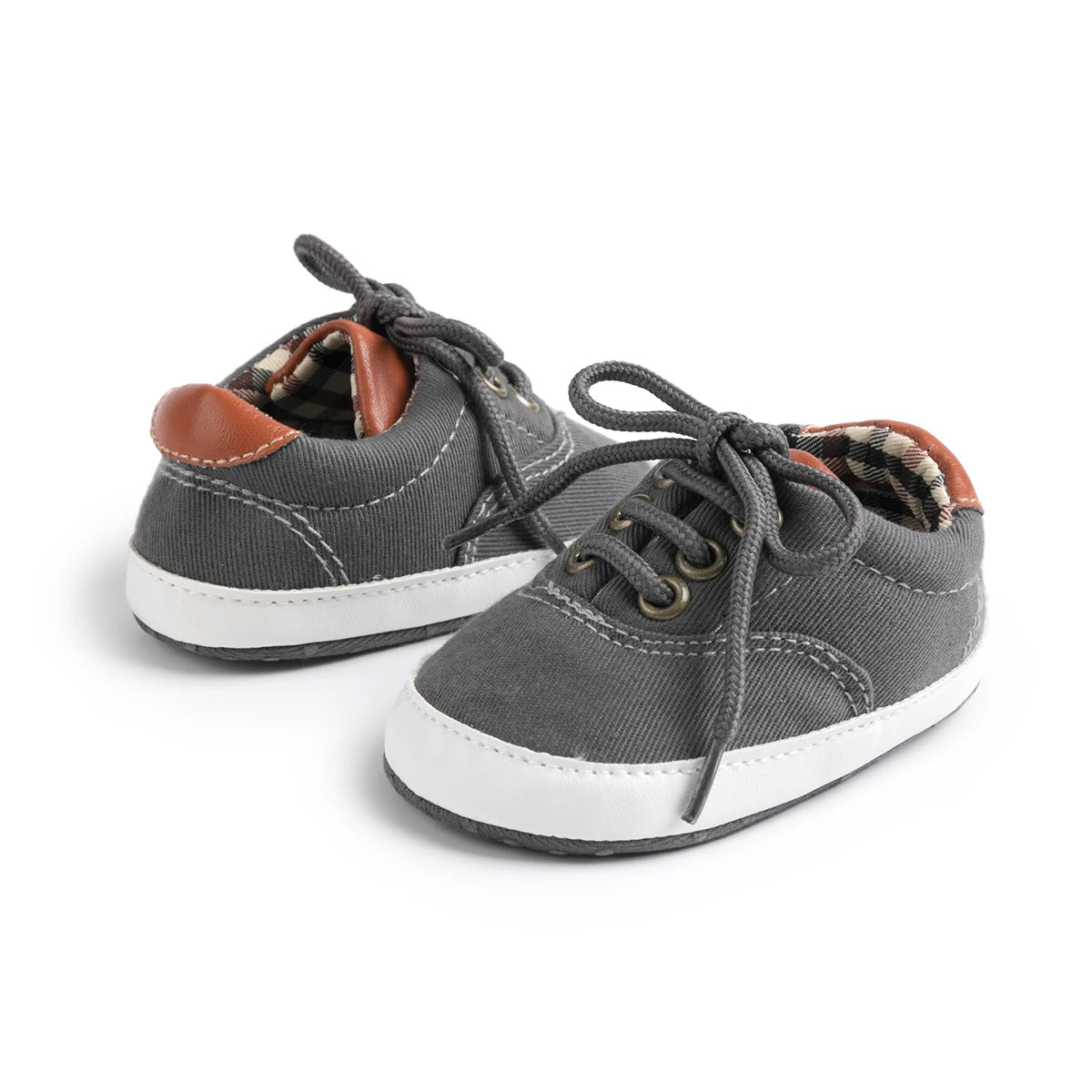 Baby Canvas First Walker Shoes with Soft Non-Slip Sole (0–18 Months)    Mimou Babywear