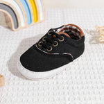 Baby Canvas First Walker Shoes with Soft Non-Slip Sole (0–18 Months)    Mimou Babywear