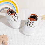 Baby Canvas First Walker Shoes with Soft Non-Slip Sole (0–18 Months)    Mimou Babywear