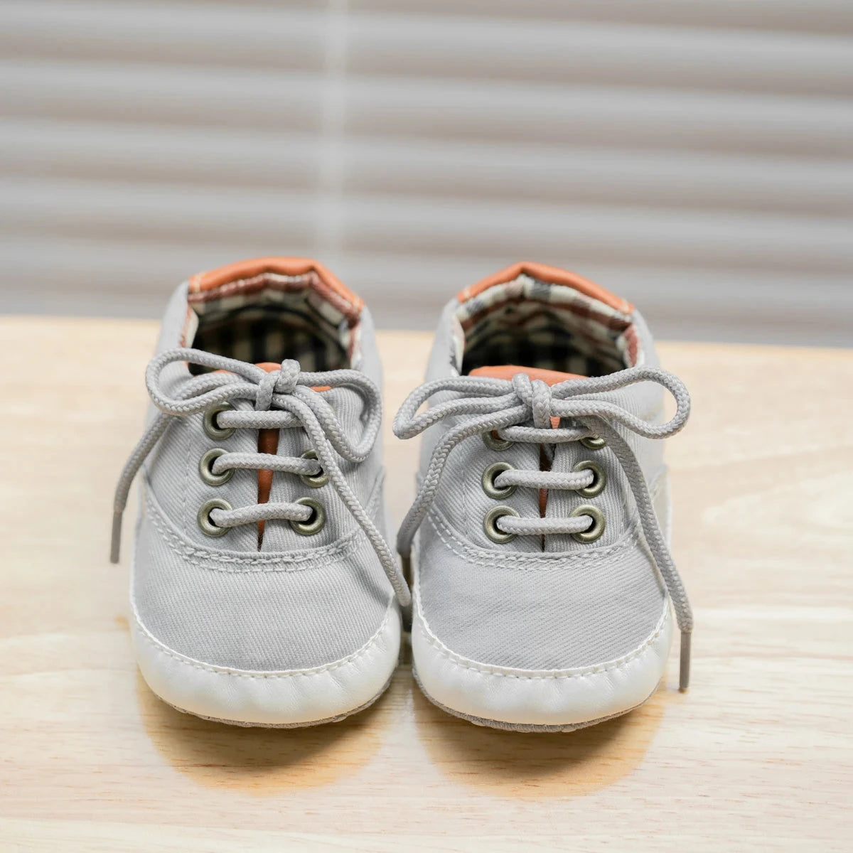 Baby Canvas First Walker Shoes with Soft Non-Slip Sole (0–18 Months)    Mimou Babywear
