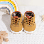 Baby Canvas First Walker Shoes with Soft Non-Slip Sole (0–18 Months)    Mimou Babywear
