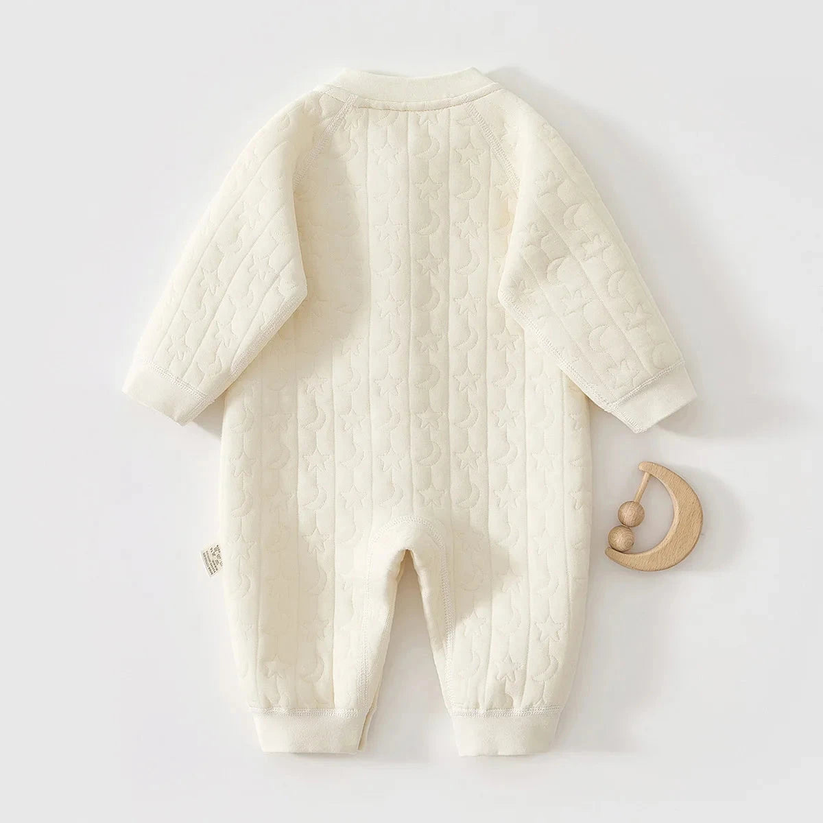 Baby Cotton Warm Jumpsuit – Soft Long-Sleeve Autumn & Winter Romper for Newborns    Mimou Babywear