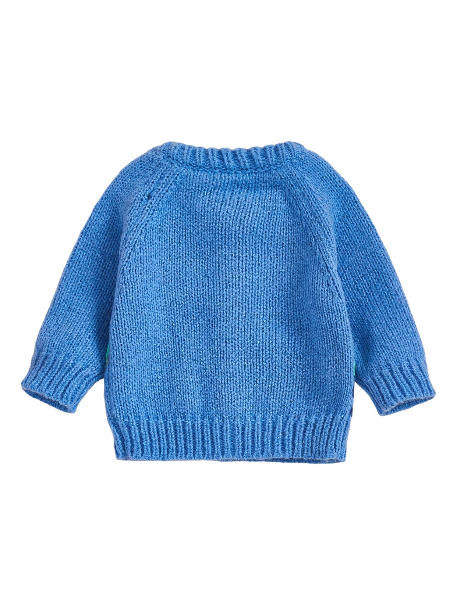 Baby Duck Knit Cardigan – Buttoned Cotton-Feel Sweater (12-36M)    Mimou Babywear