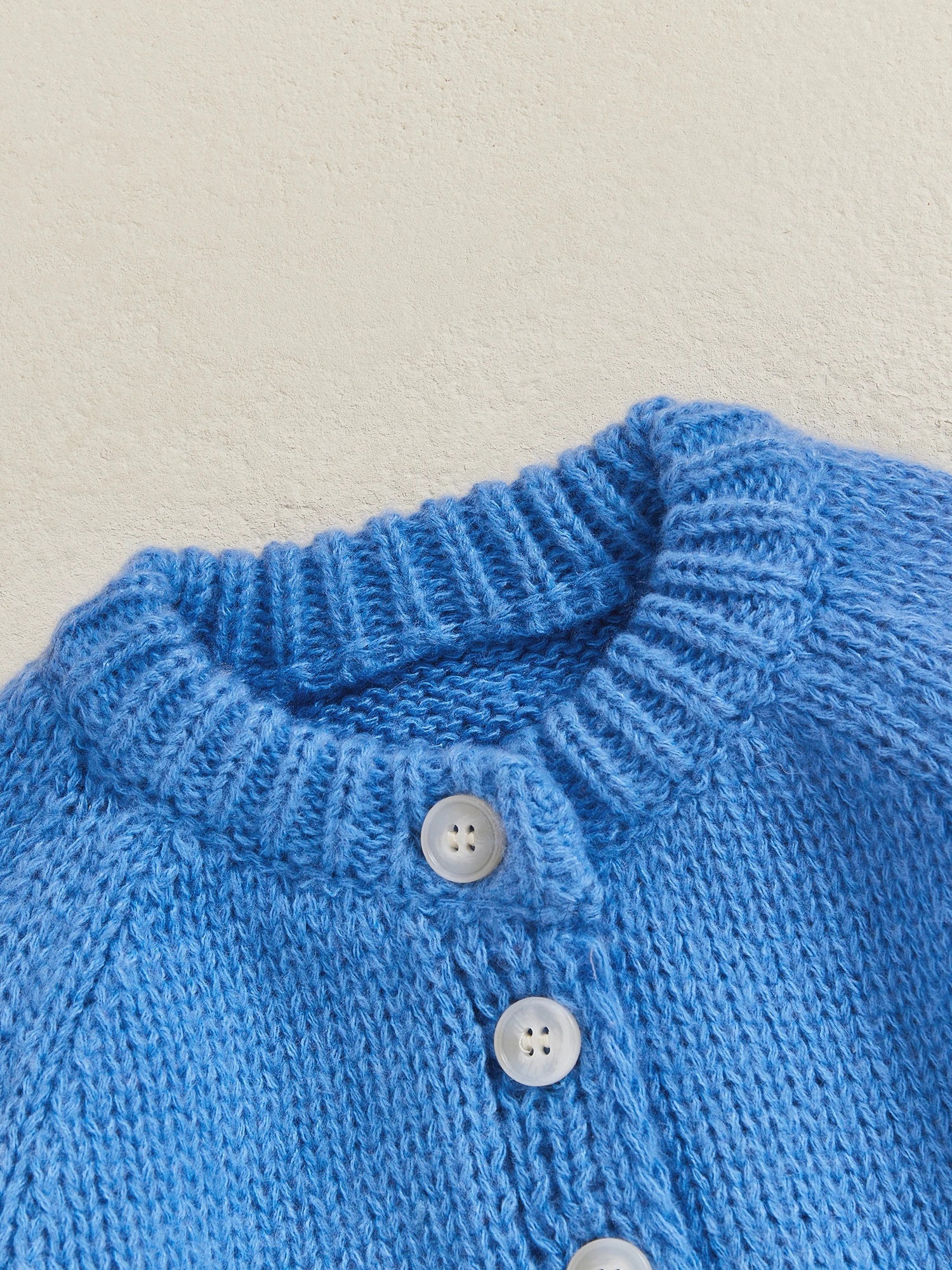 Baby Duck Knit Cardigan – Buttoned Cotton-Feel Sweater (12-36M)    Mimou Babywear