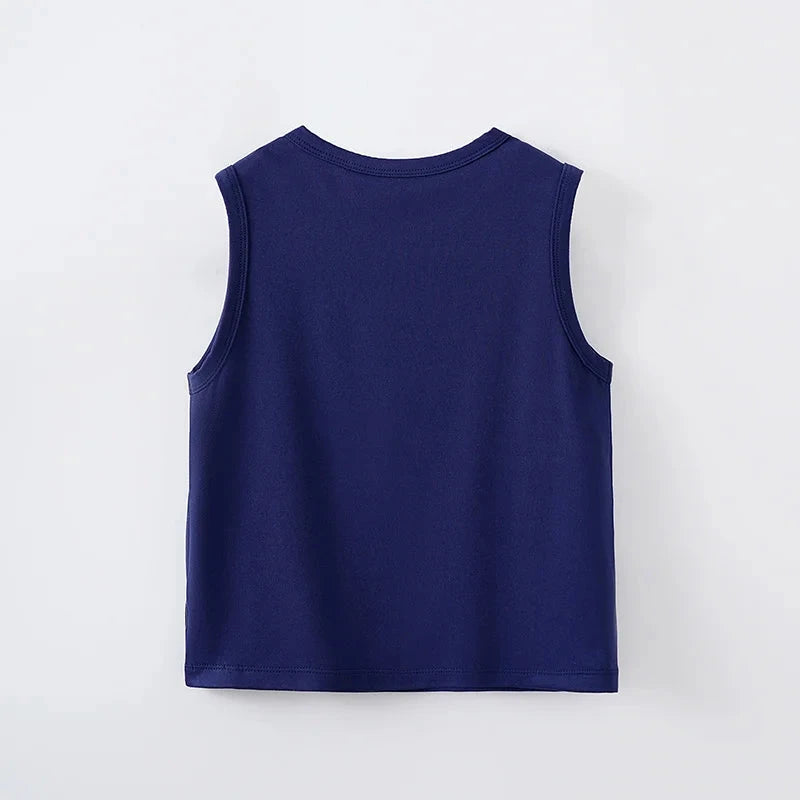 Baby Elephant Sleeveless Vest – Soft Cotton Tank Top for Boys & Girls (6-36M)