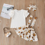 Baby Girl Summer Outfit Set (12–36M)    Mimou Babywear