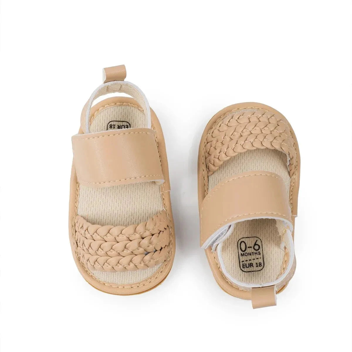 Baby Girl Summer Sandals – Soft Sole First Walkers with Non-Slip Rubber Bottom (0-18M)    Mimou Babywear