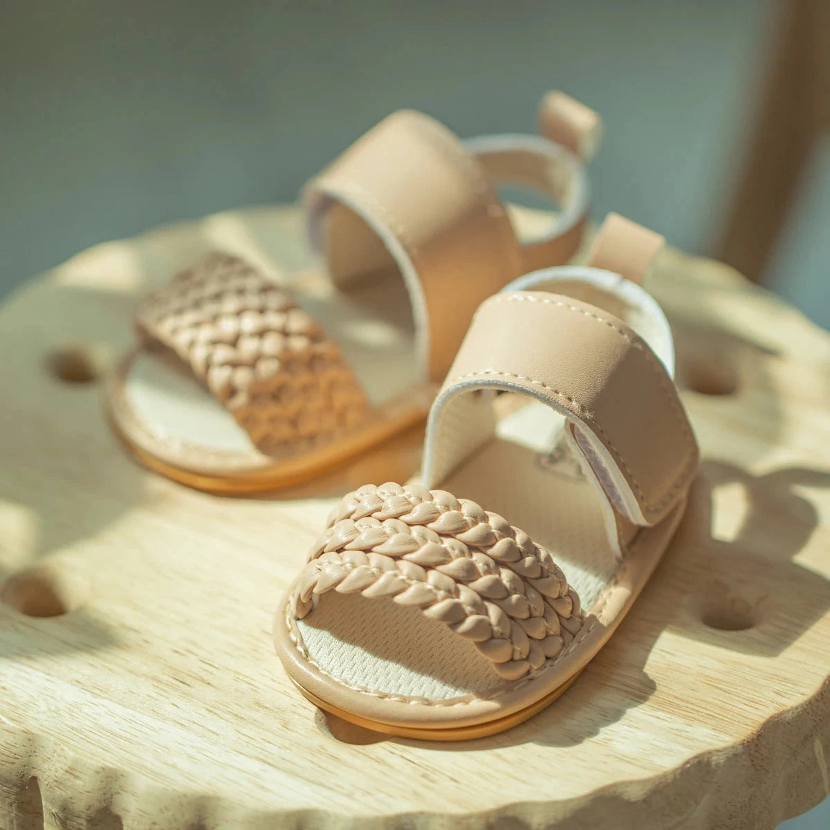 Baby Girl Summer Sandals – Soft Sole First Walkers with Non-Slip Rubber Bottom (0-18M)    Mimou Babywear