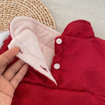 Baby Girl Winter New Year Romper – Soft Long-Sleeve One-Piece    Mimou Babywear