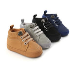 Baby High-Top First Walker Sneakers with Soft Non-Slip Sole (0–18M)    Mimou Babywear