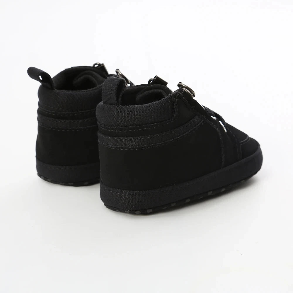 Baby High-Top First Walker Sneakers with Soft Non-Slip Sole (0–18M)    Mimou Babywear