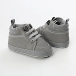 Baby High-Top First Walker Sneakers with Soft Non-Slip Sole (0–18M)    Mimou Babywear
