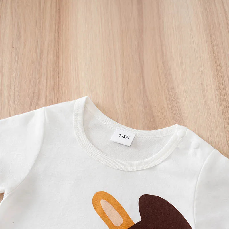 Baby Horse Romper – Soft Cotton Short Sleeve Bodysuit for Newborns & Infants (3–24M)    Mimou Babywear