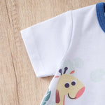 Baby Jungle Animals Romper – Soft Cotton Short Sleeve Bodysuit (3–24M)    Mimou Babywear