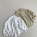 Baby Long-Sleeve Cotton Sun-Protection Shirt – Lightweight Summer Top (Unisex)    Mimou Babywear