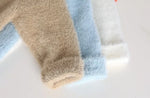 Baby Plush Winter Romper – Soft Knitted Long-Sleeve One-Piece for Cozy Cold Days    Mimou Babywear