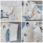 Baby Sleeping Bag with Removable Sleeves – Soft Cotton & Bamboo Fiber Wearable Blanket    Mimou Babywear