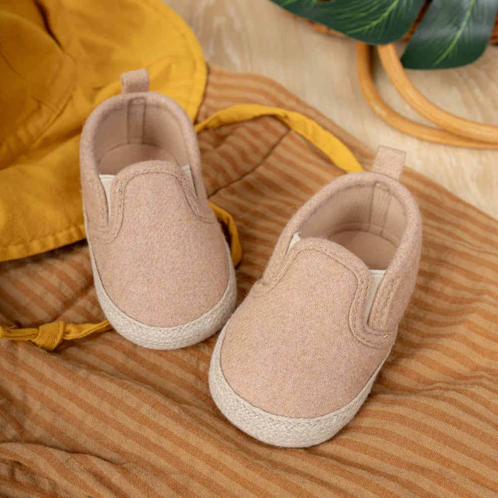 Baby Slip-On Moccasin Shoes with Soft Non-Slip Sole (0–18M)    Mimou Babywear