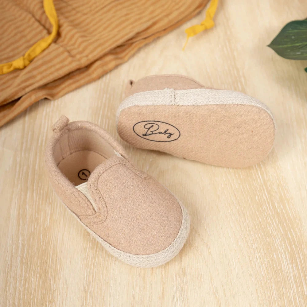 Baby Slip-On Moccasin Shoes with Soft Non-Slip Sole (0–18M)    Mimou Babywear