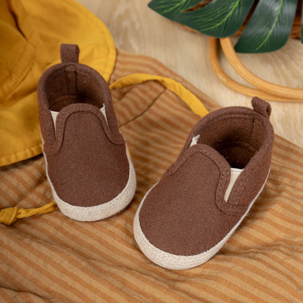 Baby Slip-On Moccasin Shoes with Soft Non-Slip Sole (0–18M)    Mimou Babywear