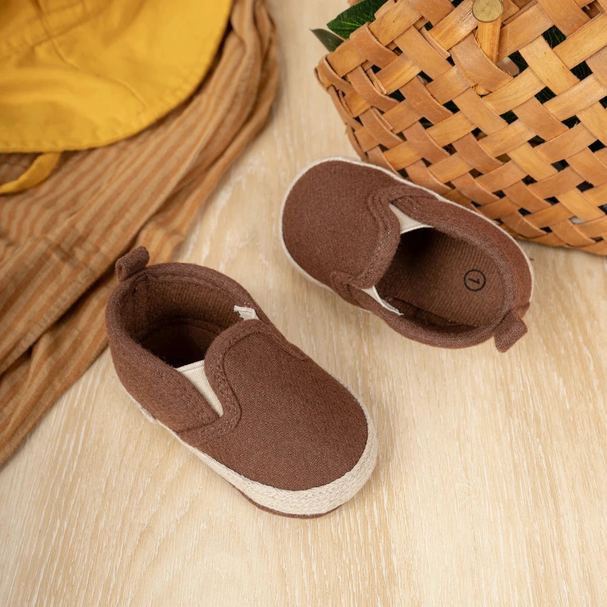 Baby Slip-On Moccasin Shoes with Soft Non-Slip Sole (0–18M)    Mimou Babywear
