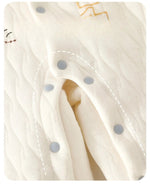 Baby Thick Cotton Jumpsuit – Warm Three-Layer Romper for Autumn Comfort    Mimou Babywear