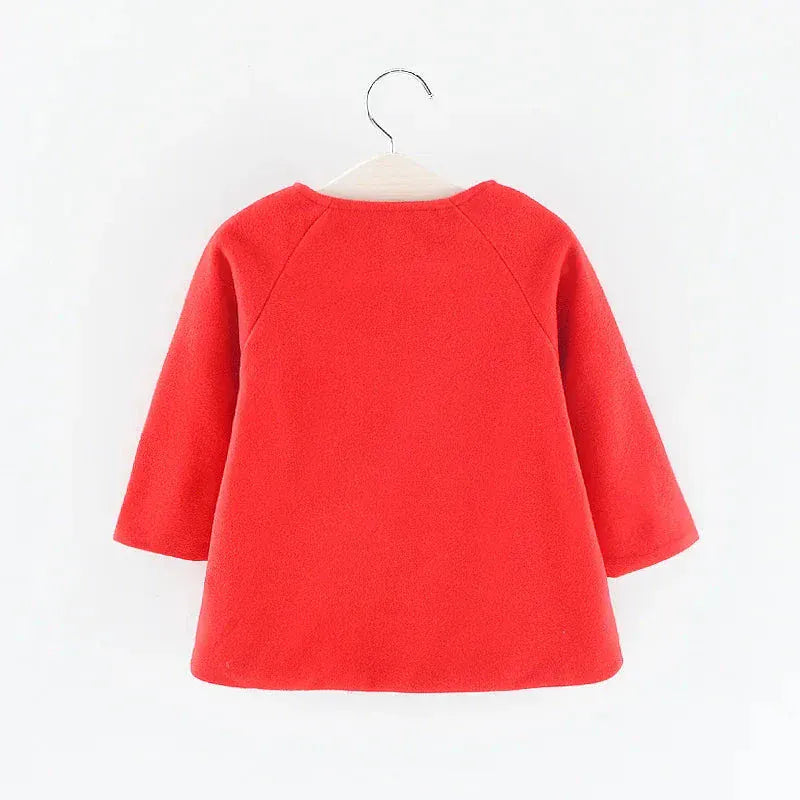 Baby Wool Blend Winter Coat – Festive Warm Jacket (12–36M)